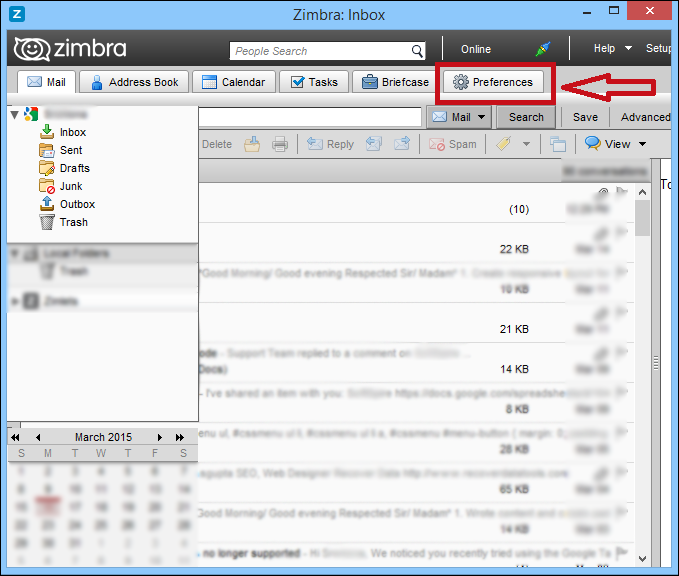 zimbra outlook pst import download